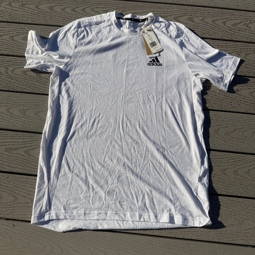 Adidas Primegreen Tee TShirt White Large Nwt Adidas Primegreen Tee TShirt White Large Nwt